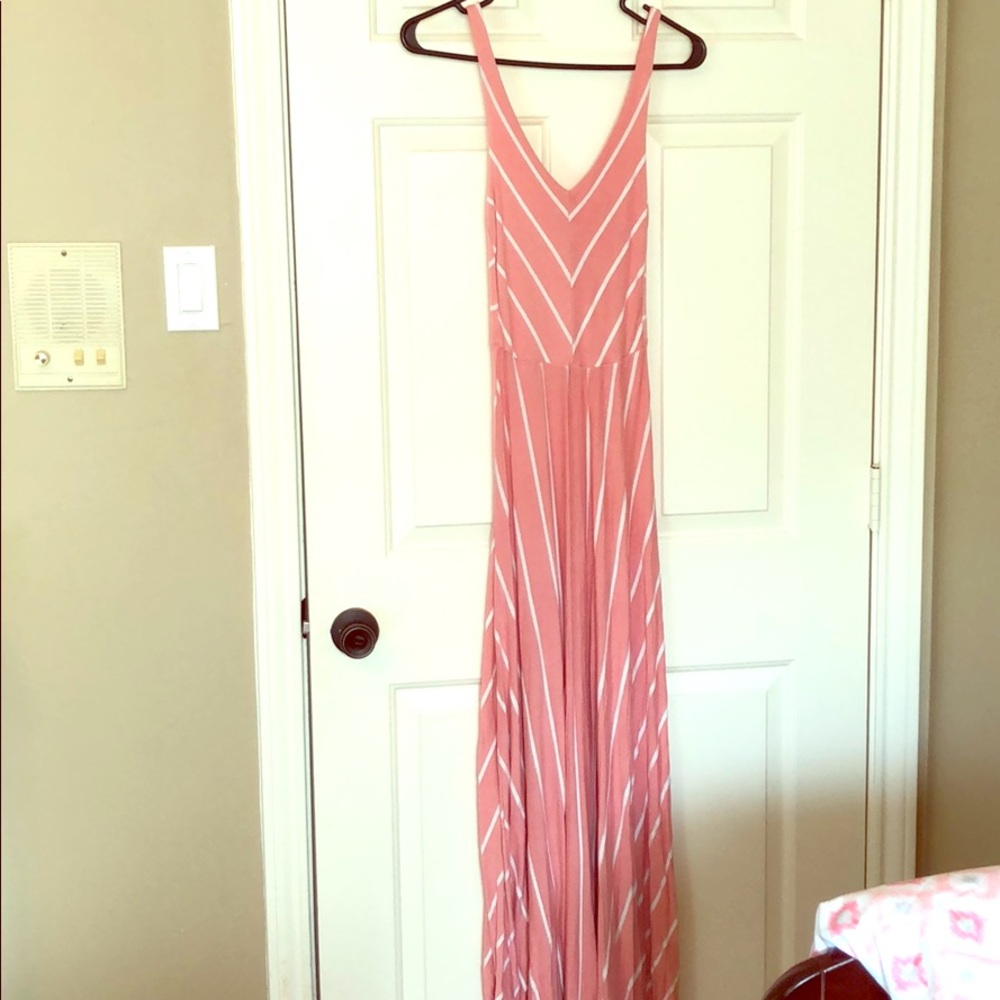 Pink & white dress